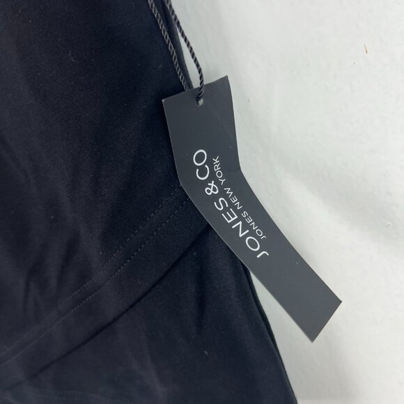 NWT Jones & Co New York Sleeveless Faux Crossover Hem Top Black Size Small S NEW - Picture 5 of 10
